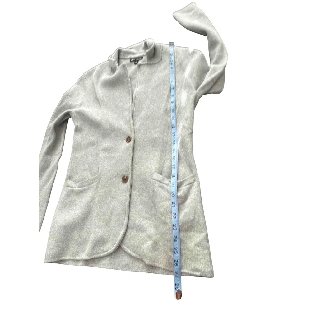 J.Crew Sweater Blazer Heather Gray Office Work Career Business Knit XS‎